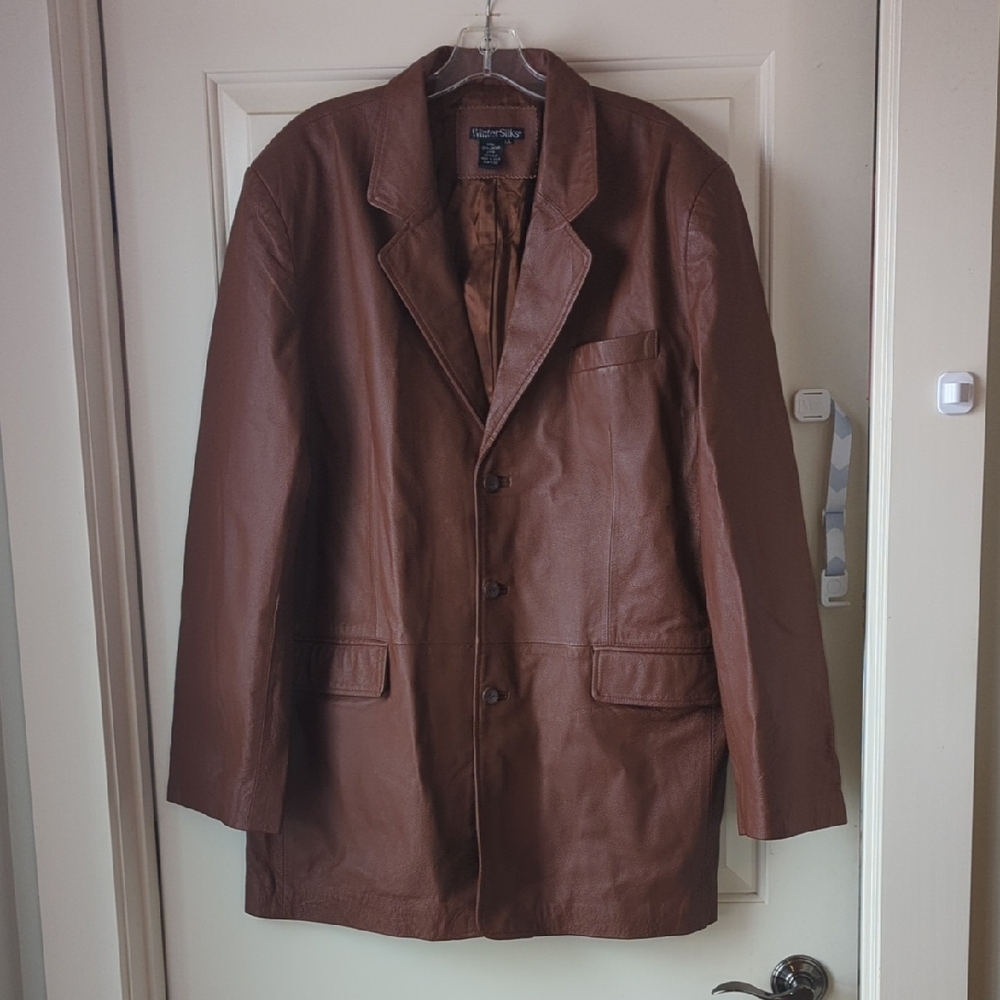 WinterSilks Brown Leather Jacket